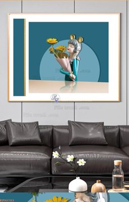 File gốc File tranh hiện đại pha lê gương KF90703 (PNG) chất lượng cao