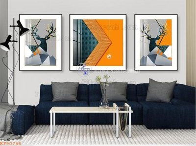 File gốc File tranh hiện đại pha lê gương KF90746 (in tráng gương) ốp tường