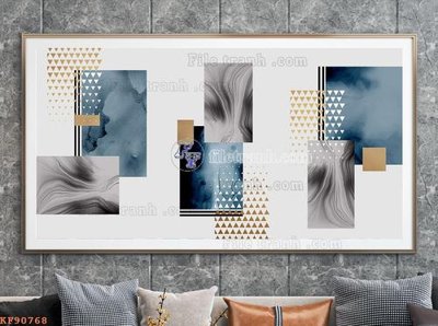 Tải file File tranh hiện đại pha lê gương KF90768 (PSD) cho in tranh 3D