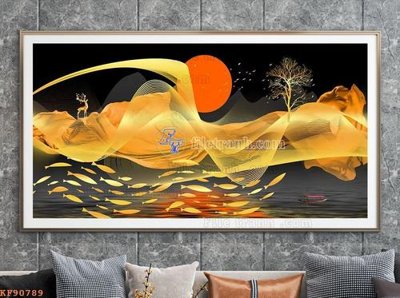 Download file gốc File tranh hiện đại pha lê gương KF90789 (độ nét cao)