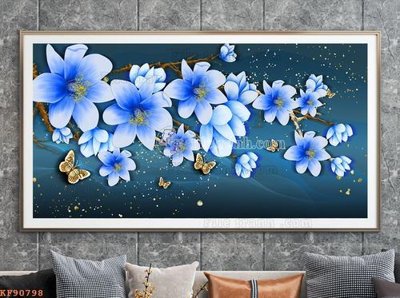 File tranh gốc File tranh hiện đại pha lê gương KF90798 chủ đề hiện đại