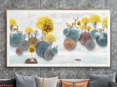 Tải file gốc File tranh hiện đại pha lê gương KF90801 (in khổ lớn) không vỡ