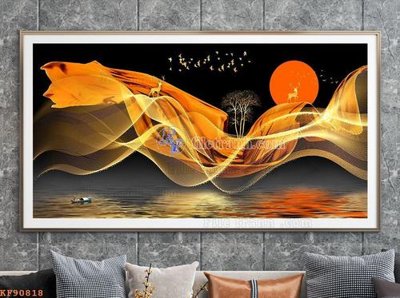 Tệp tin gốc File tranh hiện đại pha lê gương KF90818 (dùng cho in) File tranh hiện đại pha lê gương KF90818