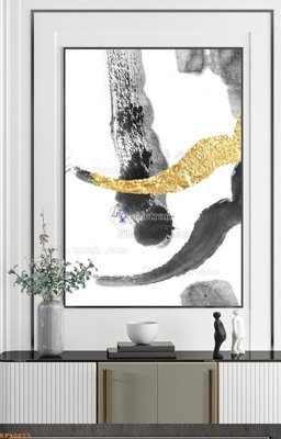 File gốc File tranh hiện đại pha lê gương KF90823 (in mica) trang trí