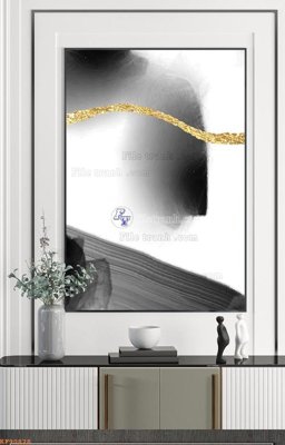 Ảnh gốc File tranh hiện đại pha lê gương KF90828 (độ nét cao) in mica