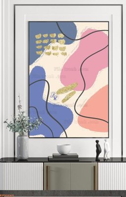 File tranh File tranh hiện đại pha lê gương KF90849 (bản gốc) treo tường