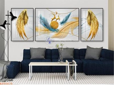 File in mica File tranh hiện đại pha lê gương KF90878 (bản gốc) siêu trong