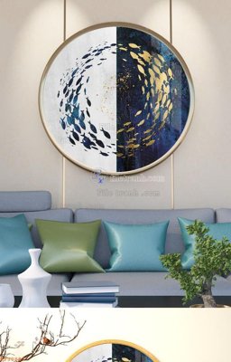 File PSD File tranh hiện đại pha lê gương KF90887 (bản gốc) chất lượng nhất