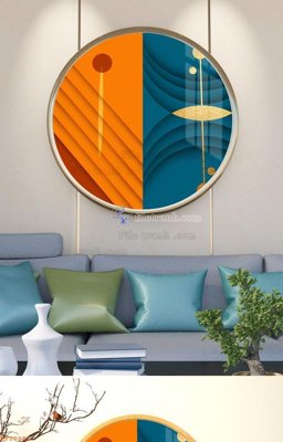 File gốc File tranh hiện đại pha lê gương KF90894 (in mica) làm quà tặng