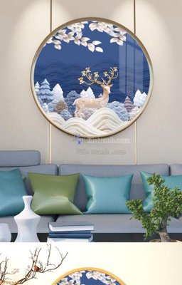 Ảnh gốc File tranh hiện đại pha lê gương KF90916 (độ nét cao) in mica