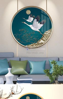 Ảnh mô tả file gốc in mica File tranh hiện đại pha lê gương KF90928