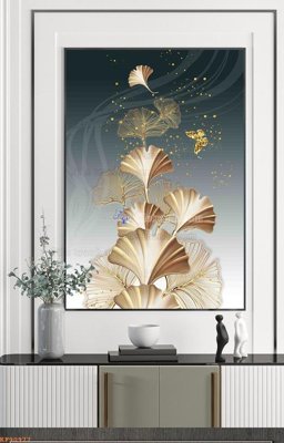 File tranh trang trí File tranh hiện đại pha lê gương KF90977 (tải file gốc)