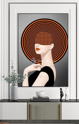 File tranh File tranh hiện đại pha lê gương KF90983 (ảnh gốc) độc quyền