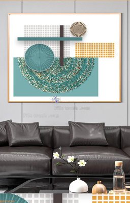 Chi tiết file ảnh File tranh hiện đại pha lê gương KF91030 sắc nét