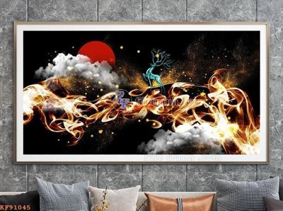 File PSD File tranh hiện đại pha lê gương KF91045 (chất lượng in ấn)