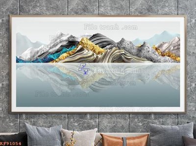 File PSD File tranh hiện đại pha lê gương KF91054 (nguyên gốc) chất lượng cao