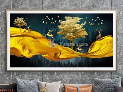 File tranh gốc File tranh hiện đại pha lê gương KF91098 (bản quyền) file PSD