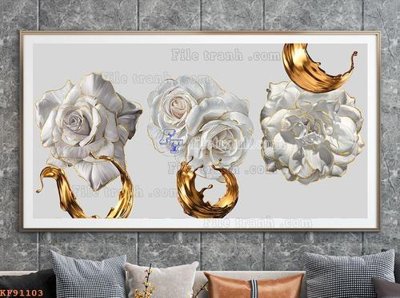 File tranh File tranh hiện đại pha lê gương KF91103 (ảnh gốc) độc quyền