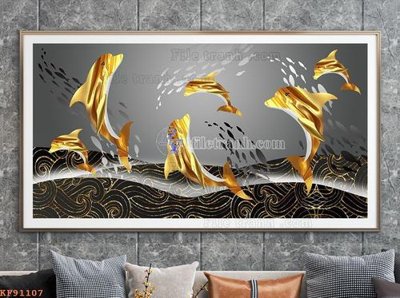 File tranh trang trí File tranh hiện đại pha lê gương KF91107 (tải file gốc)