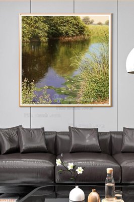 File gốc File tranh hiện đại pha lê gương KF91162 (trang trí) phòng làm việc