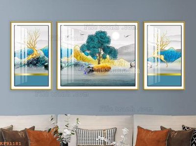 Download file File tranh hiện đại pha lê gương KF91181 (chuẩn in) chất lượng cao