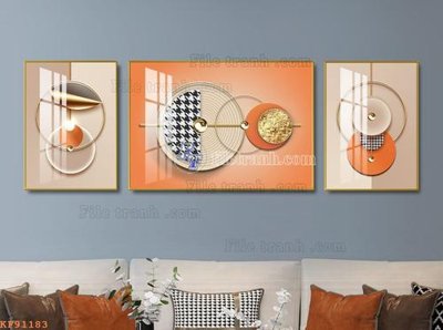 File ảnh File tranh hiện đại pha lê gương KF91183 (gốc) in poster