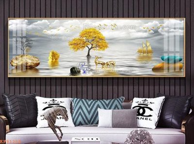 File gốc File tranh hiện đại pha lê gương KF91268 (chuẩn CMYK) cho nhà in