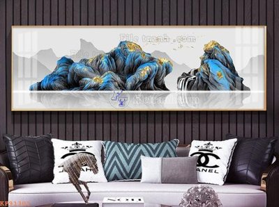 File gốc File tranh hiện đại pha lê gương KF91301 (phong cách) cổ điển