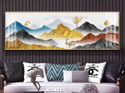 File gốc File tranh hiện đại pha lê gương KF91305 (chuẩn CMYK) cho nhà in