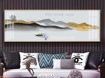 Tải file File tranh hiện đại pha lê gương KF91306 (gốc) chủ đề phong thủy