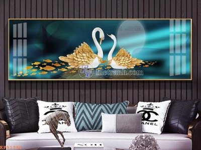 File tranh File tranh hiện đại pha lê gương KF91346 (file gốc) chủ đề phong thủy