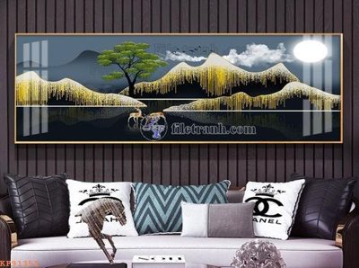 Ảnh mô tả file gốc in mica File tranh hiện đại pha lê gương KF91352