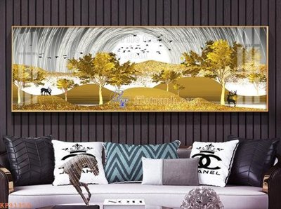 Ảnh gốc File tranh hiện đại pha lê gương KF91354 (độ nét cao) in tráng gương