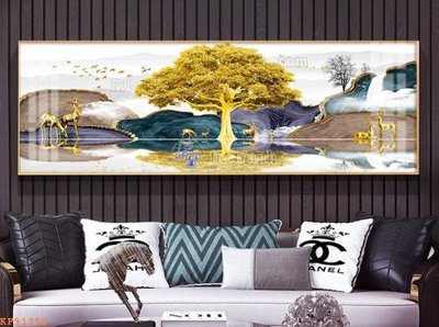 Hình ảnh file gốc File tranh hiện đại pha lê gương KF91356 (chất lượng cao)