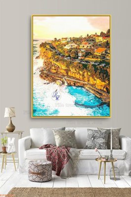 File gốc File tranh hiện đại pha lê gương KF91363 (phong cách) tối giản