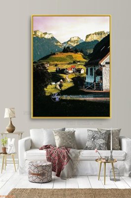 File gốc File tranh hiện đại pha lê gương KF91364 (trang trí) phòng trẻ em