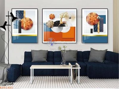 File tranh File tranh hiện đại pha lê gương KF91401 (bản gốc) in canvas