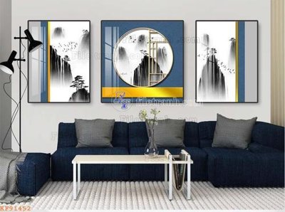 File gốc File tranh hiện đại pha lê gương KF91452 (thiết kế) độc quyền