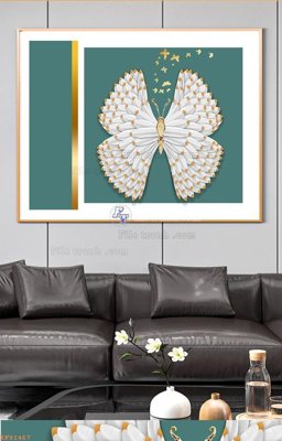 Tải file File tranh hiện đại pha lê gương KF91467 (PSD) cho in ấn quảng cáo