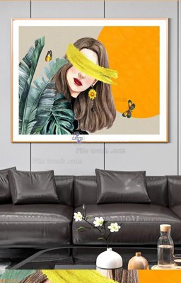 File tranh gốc File tranh hiện đại pha lê gương KF91473 (bản đẹp) độc quyền