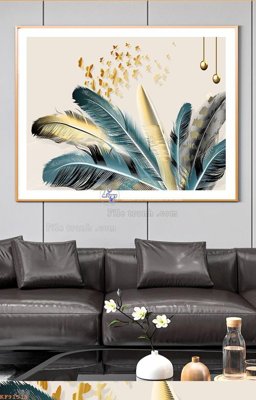 File tranh File tranh hiện đại pha lê gương KF91513 (bản gốc) in lụa 5D