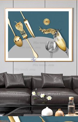 File tranh File tranh hiện đại pha lê gương KF91614 (file gốc) chuẩn màu in