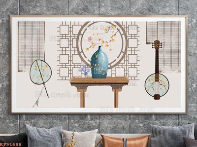 File ảnh File tranh hiện đại pha lê gương KF91688 (gốc) in poster