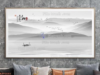 Chi tiết file ảnh File tranh hiện đại pha lê gương KF91693 sắc nét