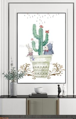 File ảnh File tranh hiện đại pha lê gương KF91734 (gốc) in standee