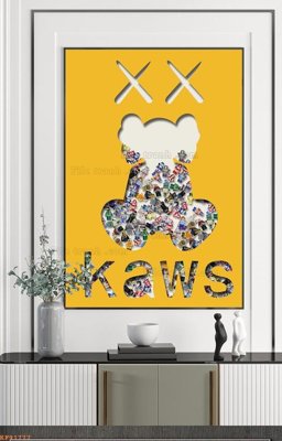 File gốc File tranh hiện đại pha lê gương KF91777 (in lụa) chi tiết cao