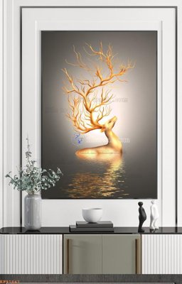 Tải file gốc File tranh hiện đại pha lê gương KF91841 (in bạt) quảng cáo