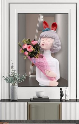 Mua file gốc File tranh hiện đại pha lê gương KF91856 (PSD) tại Filetranh.com