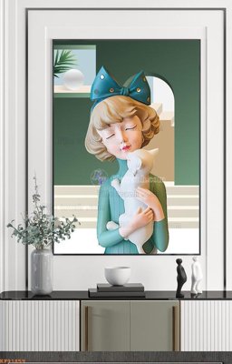 File tranh File tranh hiện đại pha lê gương KF91859 (gốc) in trên kính