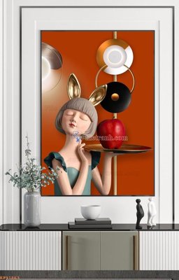 File gốc File tranh hiện đại pha lê gương KF91863 (bản quyền) cho in ấn